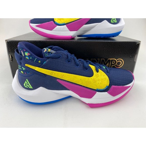 Nike Zoom Freak 2 Superstitious Men's Basketball Shoes Sneakers Navy - Picture 4 of 12